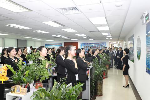 明光市市委书记被杏彩娱乐企业文化深深感动 | 深入沟通合作空间广阔